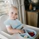 Нагрудник силіконовий з регульованою застібкою BabyOno 30 см x 28 см Бежевий (арт. 1639)