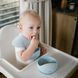 Нагрудник силіконовий з регульованою застібкою BabyOno 30 см x 28 см Бежевий (арт. 1639)