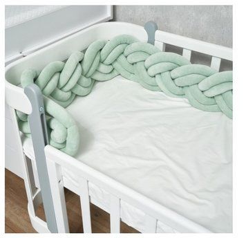 Бампер - косичка Twins 3-х прядна подвійна 240 см 2020K32-240-24, пудра