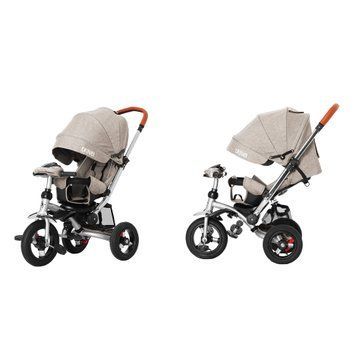 Велосипед триколісний TILLY TRAVEL T-387/1 Сірий льон /1/