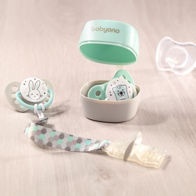 Футляр для пустушки "Natural nursing" (М'ятний) "BabyOno" арт.535/02