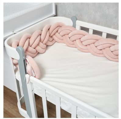 Бампер - косичка Twins 3-х прядна подвійна 240 см 2020K32-240-24, пудра