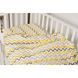 Змінна постіль 3 ел Twins Happy 3033-TH-30005, wave yellow, білий/жовтий
