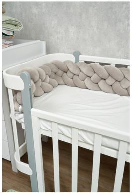 Бампер - косичка Twins 4-х прядна 240 см 2020-K4-240-14, mint, м'ята