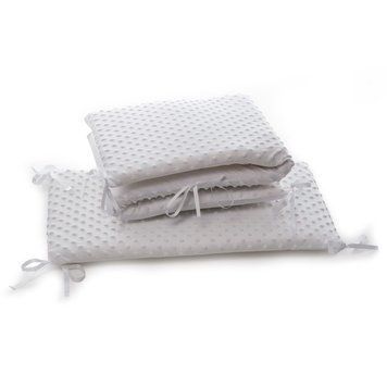 Бампер Twins Premium Minky 2030-TM-01, white, білий