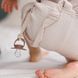 Пустушка анатомічна силіконова BabyOno 18+ міс біла коричнева (арт. 1670/03)