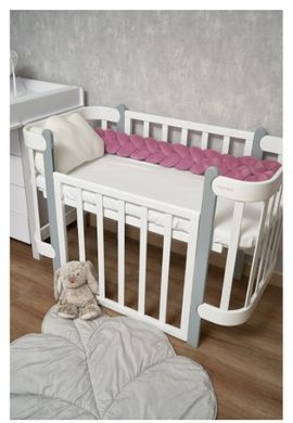 Бампер - косичка Twins 3-х прядна 120 см 2020-K3-120-23, purpur, рожевий дим
