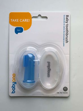 Зубна щіточка з масажом для ясен (Блакитний) "BabyOno"