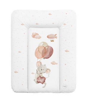 Повивальний матрац Cebababy 50x70 Basic W-143-000-727, Mouse, білий