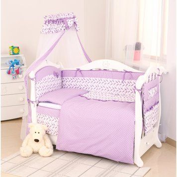 Бампер Twins Premium Пташки 2023-P-11, fiolet, фіолетовий