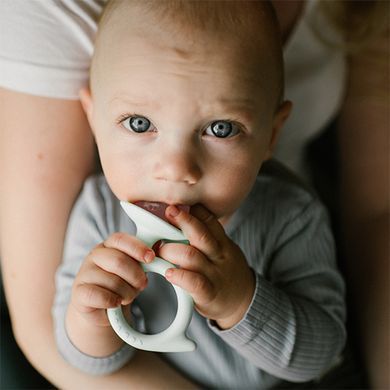 Прорізувач для зубів силіконовий "Равлик" (Зелений) "Babyono" Арт.1597/01