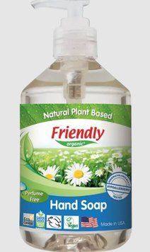 Органічне мило для рук торговельної марки &ldquo;FRIENDLY ORGANIC&rdquo;. Без запаху 500мл.