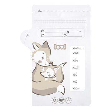 Торбинки для зберігання молока LOVI 25 шт. Buddy bear 12/208
