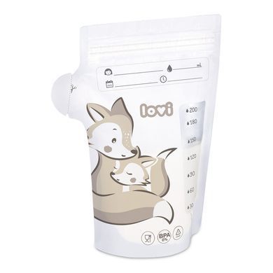 Торбинки для зберігання молока LOVI 25 шт. Buddy bear 12/208