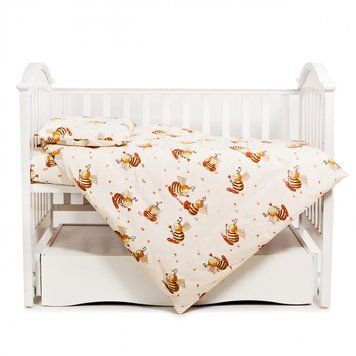 Змінна постіль 3 ел Twins Comfort 3051-C-031, Бджілки, бежевий