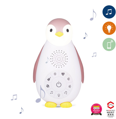ЗОЄ Пінгвіня - Музичний нічник з Bluetooth колонкою та автоматичним відключенням (рожевий)