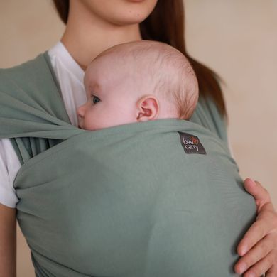Трикотажний слінг-шарф Loveandcarry - Базилік