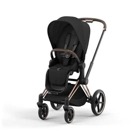 Коляска 2 в 1 Cybex Priam 4.0 Rose Gold Simply Flowers Pink